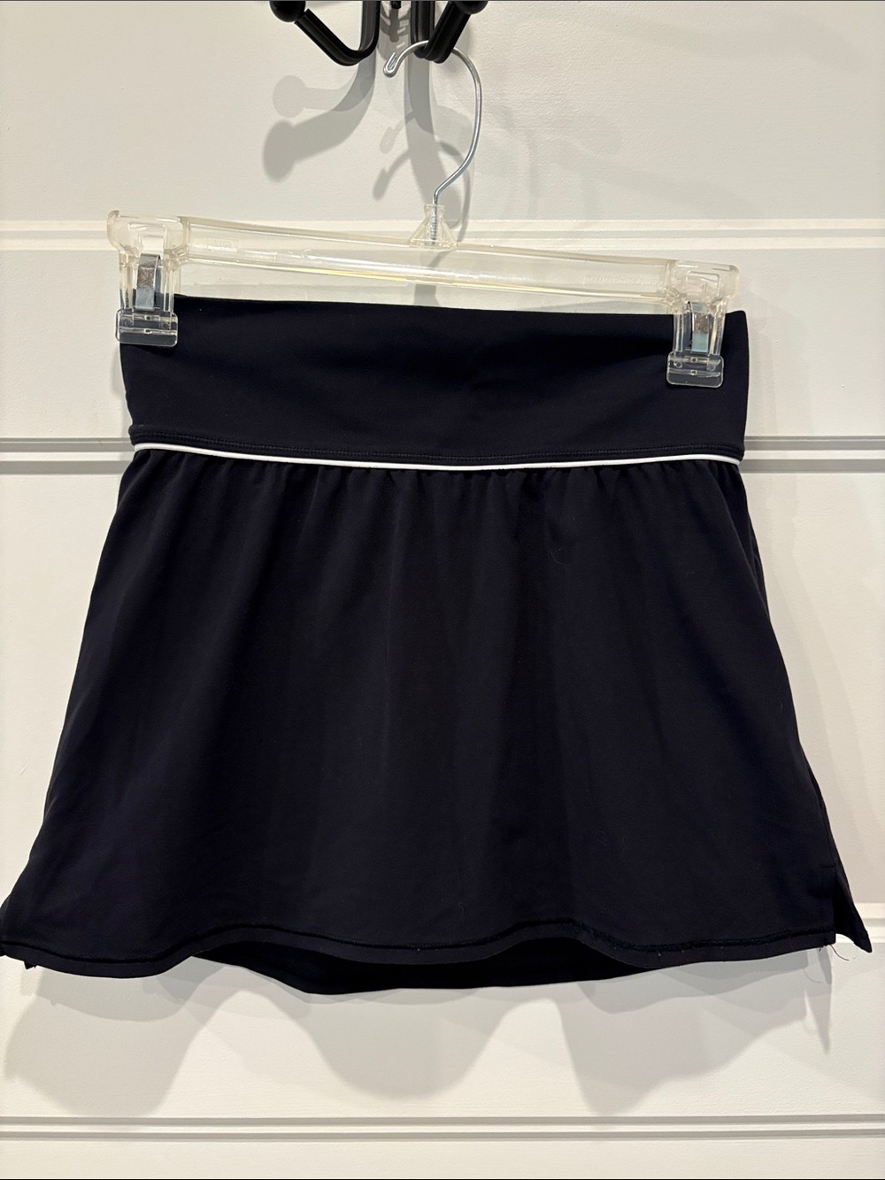 all in motion Black Athletic Skort with White Piping everyday soft fabric